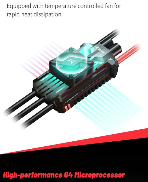 XDFly HPRO 155A ESC 3-8S Built-in Adjustable SBEC 6-12V Speed ...