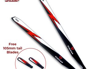 VULCAN ROTORS Precision Main Rotor Blades 700mm EVO  + 105mm Tail blades